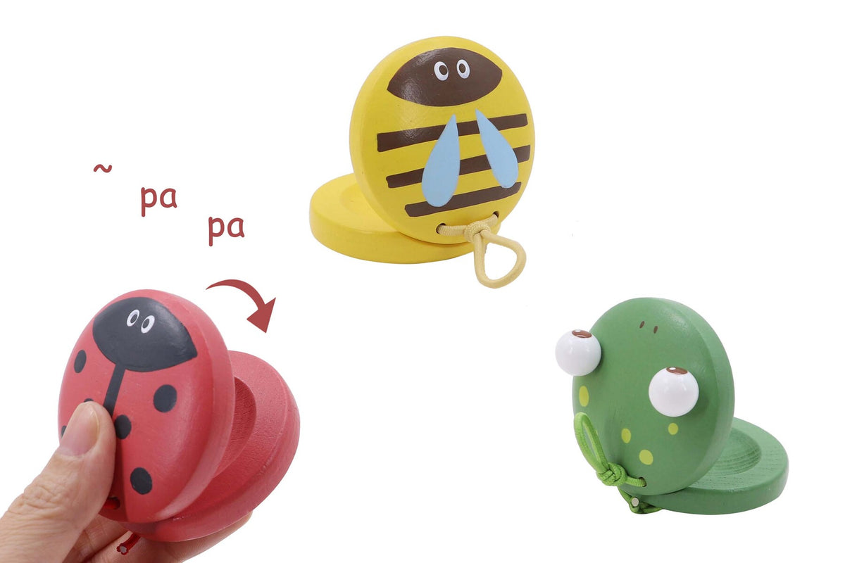WOODEN CASTANET SPRING INSECTS