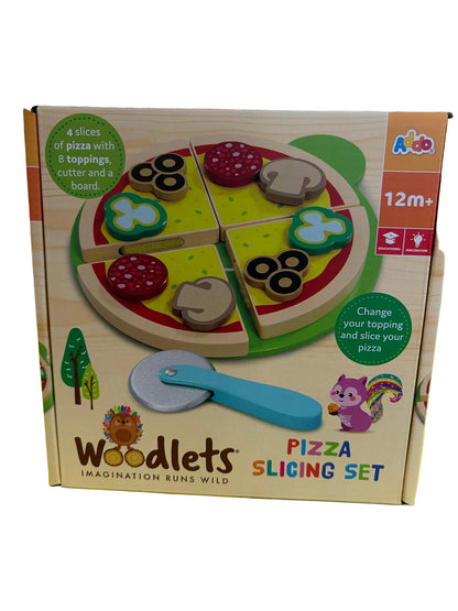 WOODLETS PIZZA SLICING SET
