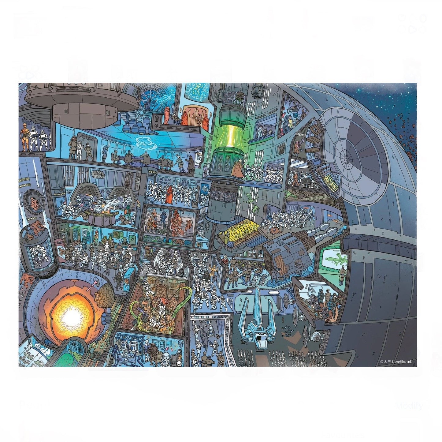 PUZZLE 1000PC STAR WARS WHERE'S WOOKIE