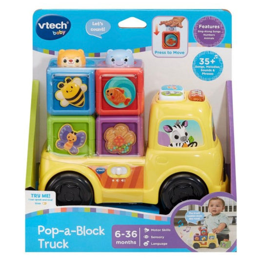 VTECH POP-A-BLOCK TRUCK