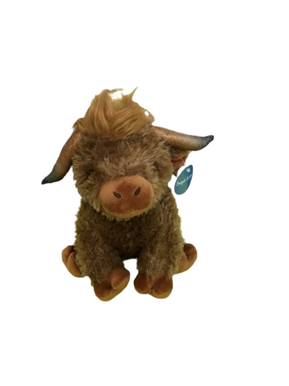 PLUSH SNUGGLE BUDDIES HIGHLAND COW 23CM