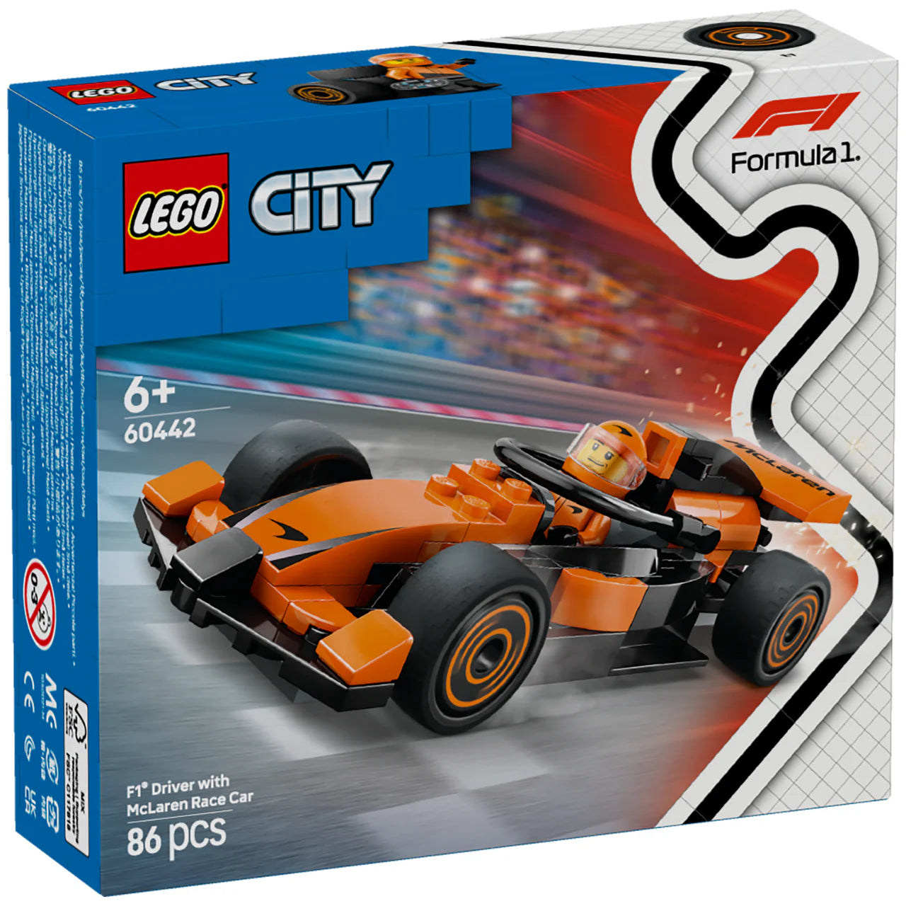 LEGO 60442 CITY F1 DRIVER W MCLAREN CAR