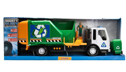 MIGHTY FLEET TITANS GREEN GARBAGE TRUCK