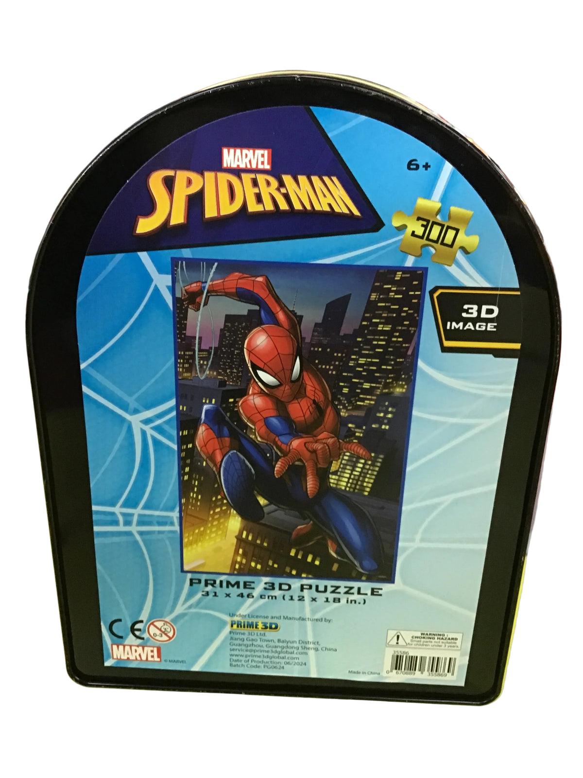 PUZZLE 300PC MARVEL SPIDERMAN TIN BOX
