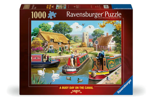 PUZZLE 1000PC A BUSY DAY ON THE CANAL
