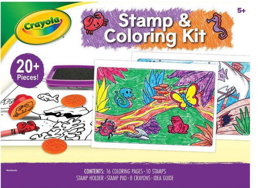 CRAYOLA STAMP AND COLOURING KIT