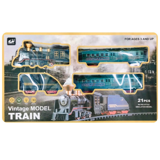 Train Set Vintage Model B/O 21 Pc