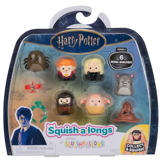 SQUISH-A-LONGS HARRY POTTER 6PK AST
