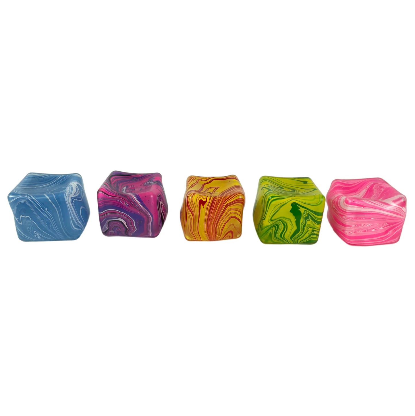 SQUEEZ BALL MARBLE CUBE AST