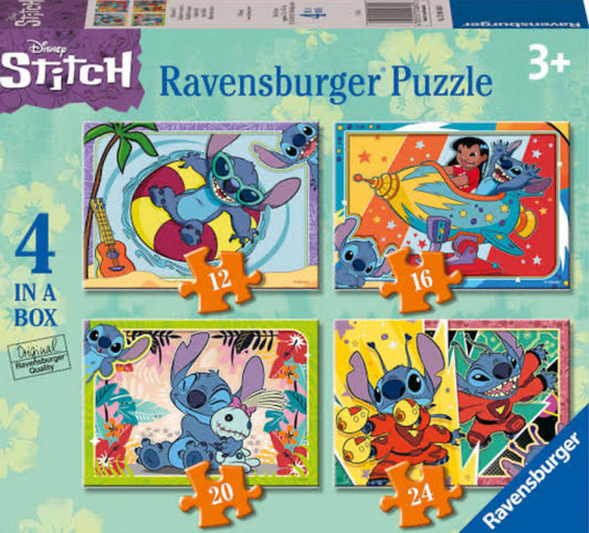 PUZZLE 4 IN 1 DISNEY STITCH