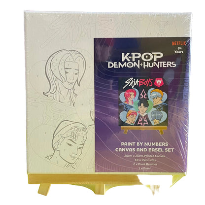 KPOP PAINT BY NUMBER CANVAS AND EASEL