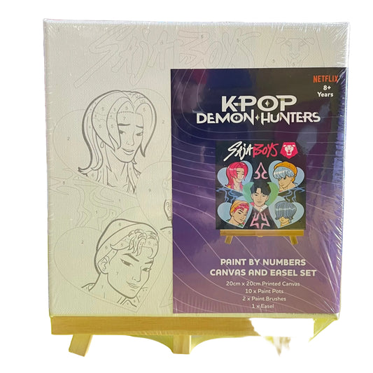 KPOP PAINT BY NUMBER CANVAS AND EASEL