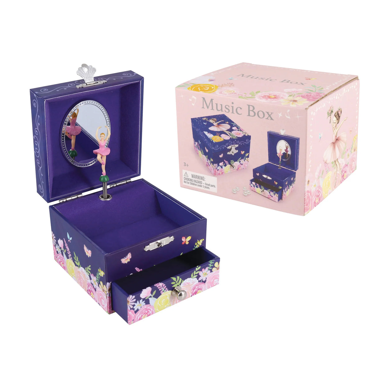 MUSIC BOX BALLERINA NAVY BLUE