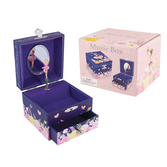 MUSIC BOX BALLERINA NAVY BLUE