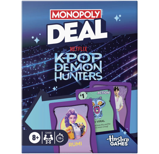 CARD GAME MONOPOLY DEAL KPOP DEMON HUNT