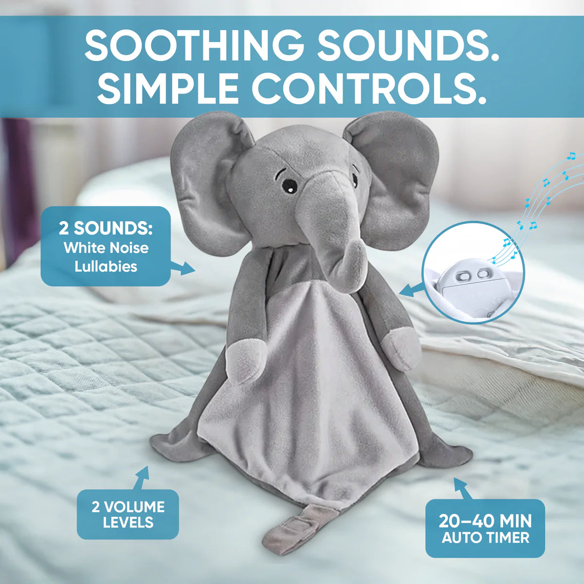 LOVE BY EMI WHITE NOISE COMFORT ELEPHANT