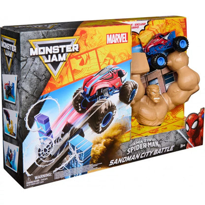 MONSTER JAM MARVEL SPIDERMAN PLAYSET