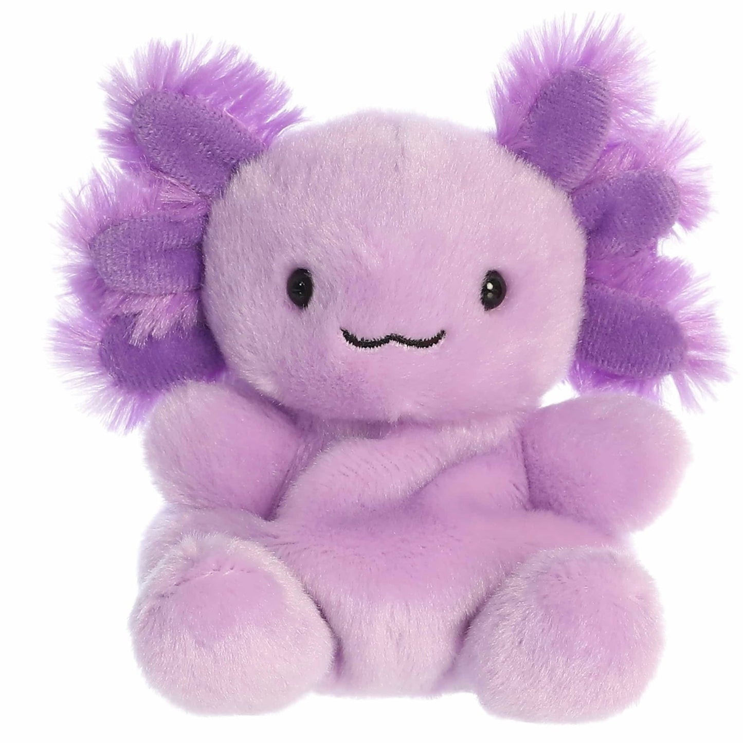 PLUSH PALM PALS PURPLE AXOLOTI