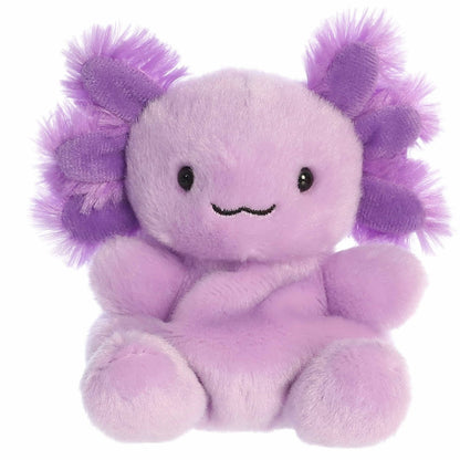 PLUSH PALM PALS PURPLE AXOLOTI