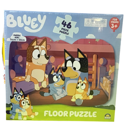 PUZZLE FLOOR 46PC BLUEY