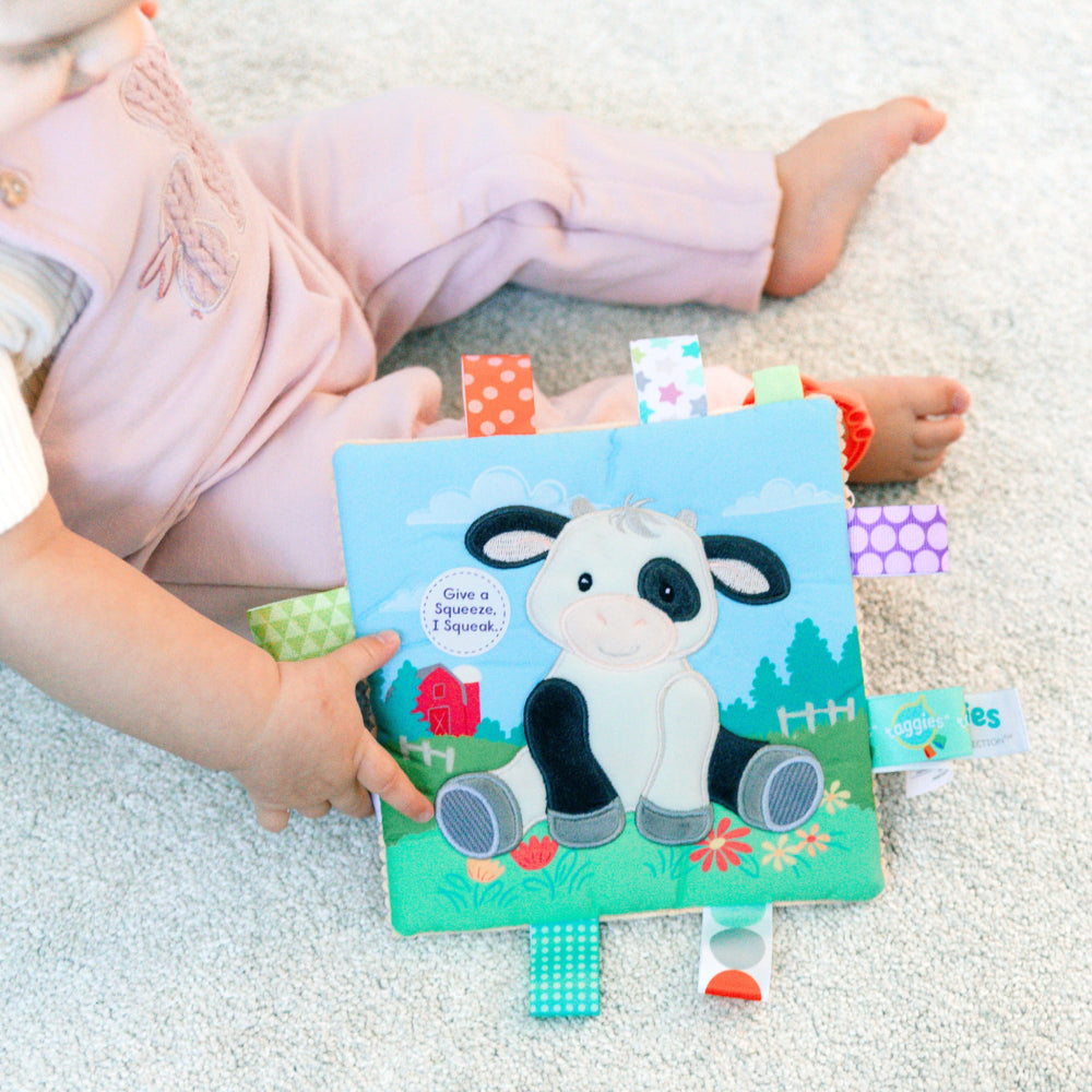 PLUSH MARY MEYER TAGGIES COW CRINKLE ME