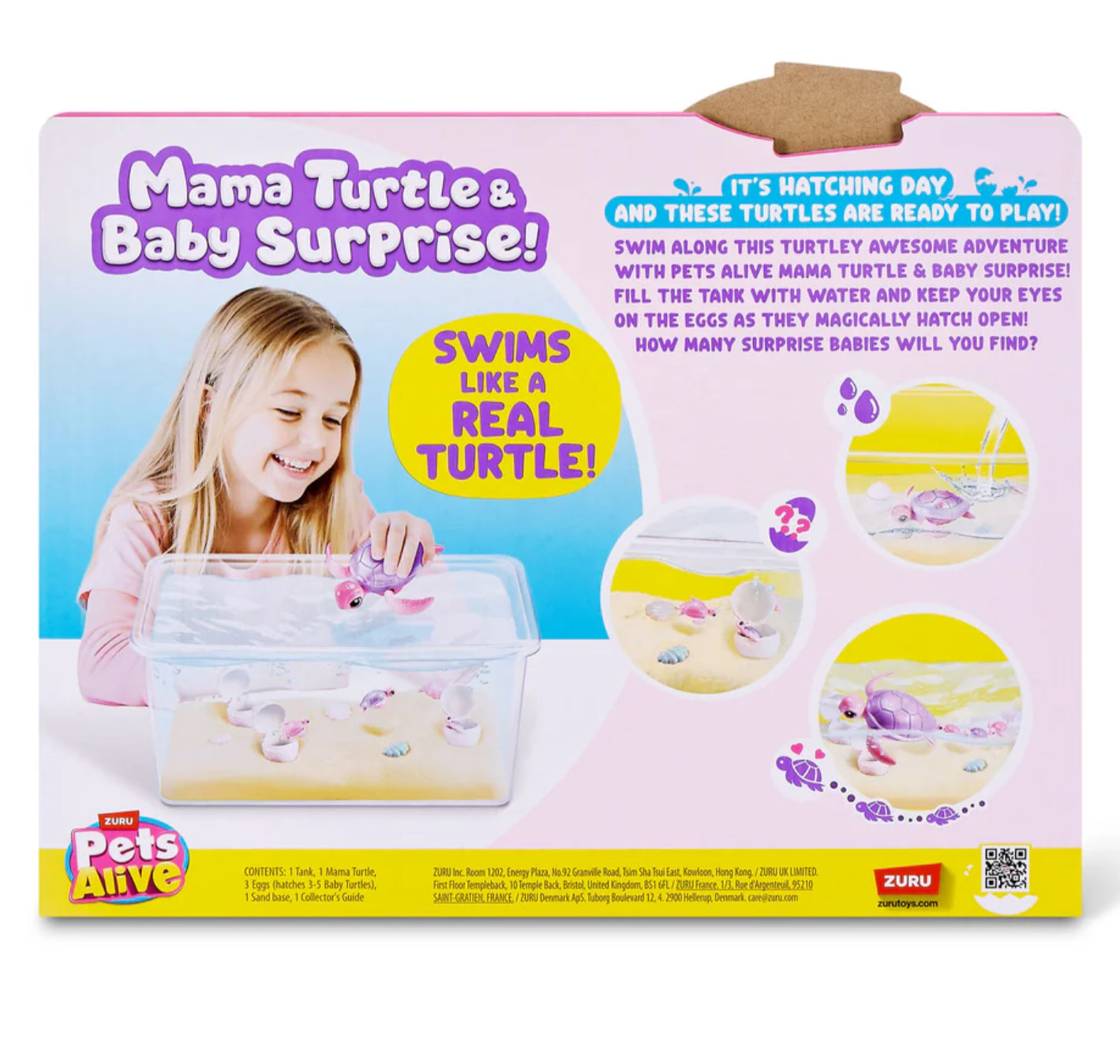 PETS ALIVE MAMA TURTLE SURPRISE PLAYSET