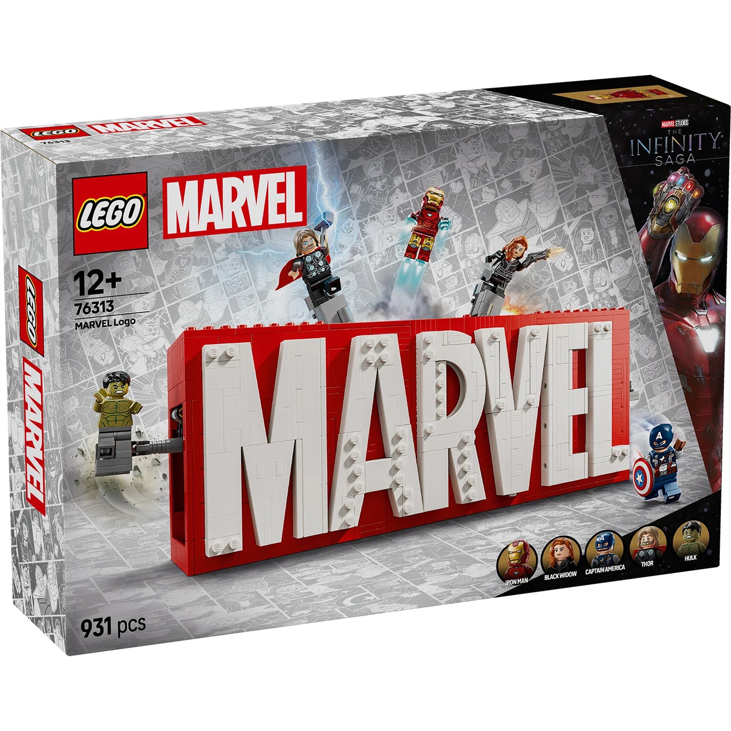 LEGO 76313 MARVEL LOGO & MINIFIGURES