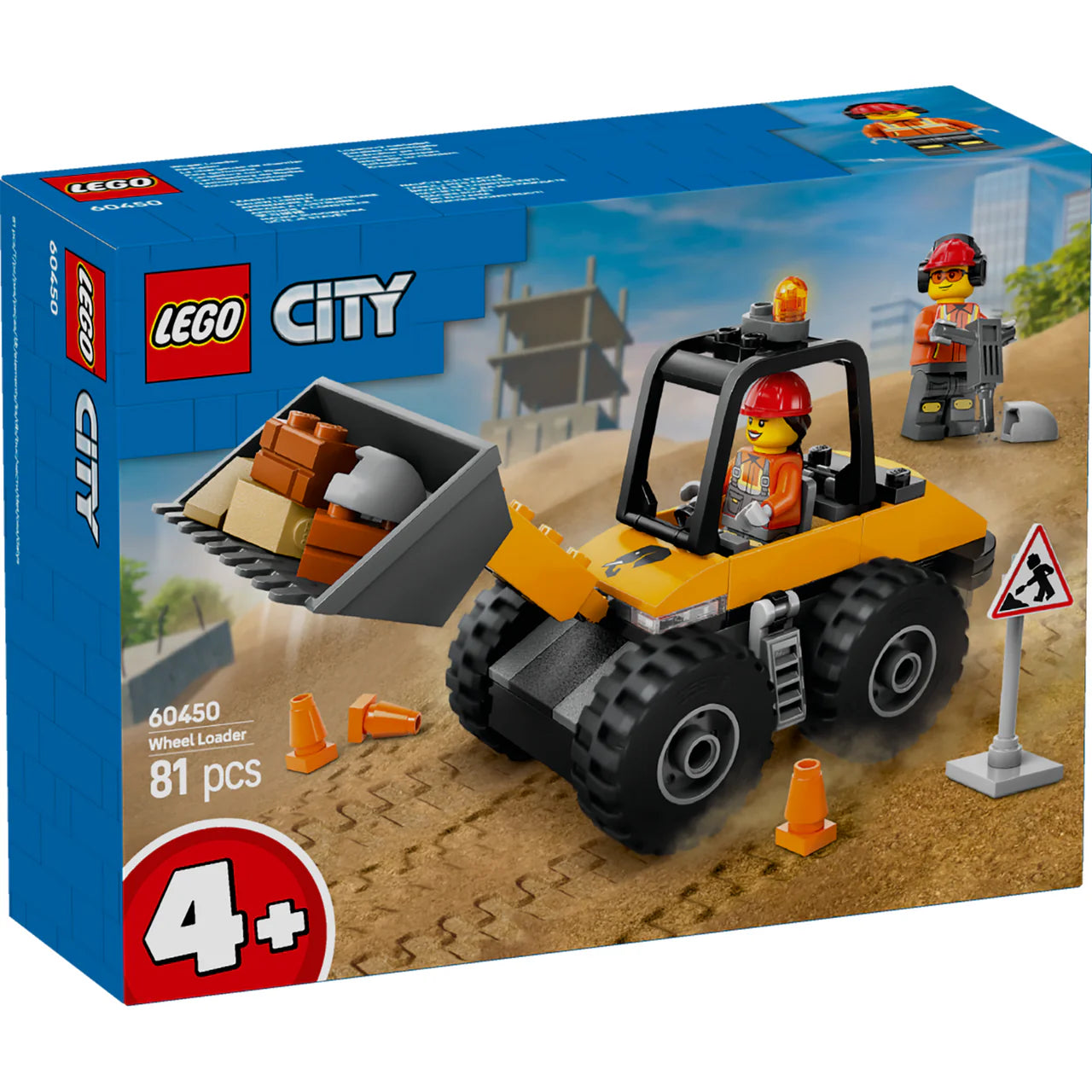 LEGO 60450 CITY YELLOW WHEEL LOADER