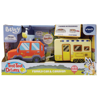 VTECH BLUEY FAMILY CAR & CARAVAN