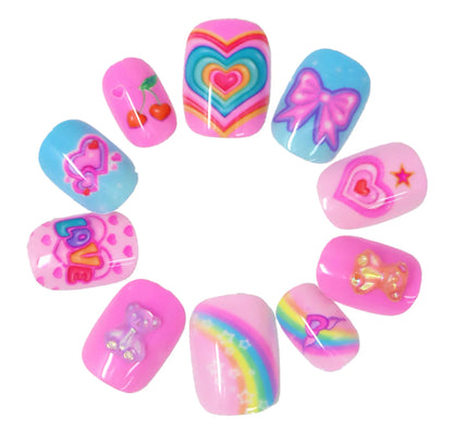 P/POP 3D GUMMY BEAR PRESS ON NAILS