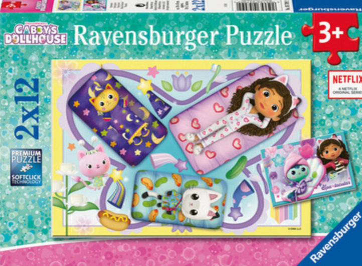 PUZZLE 2X12PC GABBY'S DOLLHOUSE
