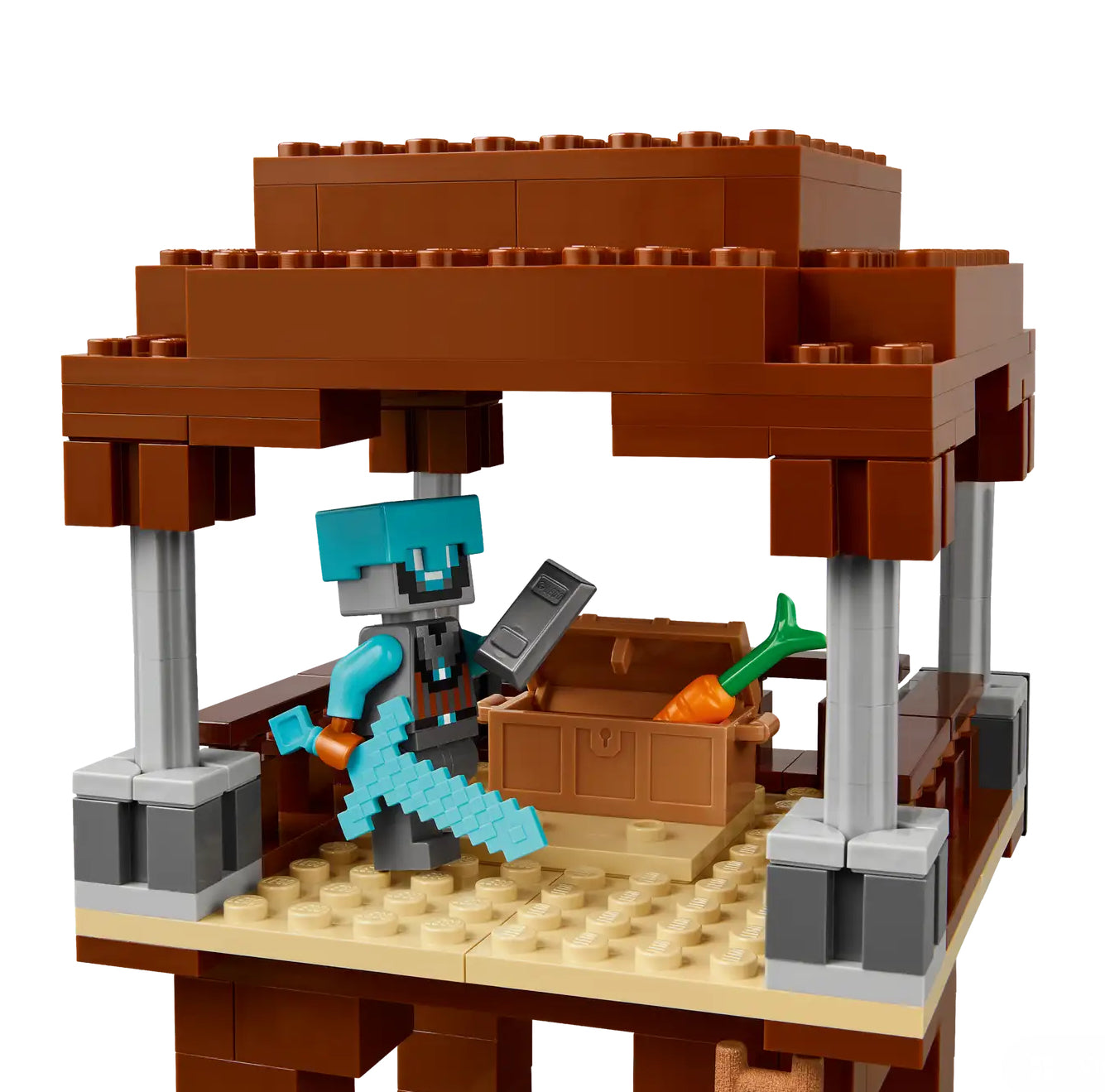 LEGO 21278 THE PILLAGER OUTPOST AND RAVA