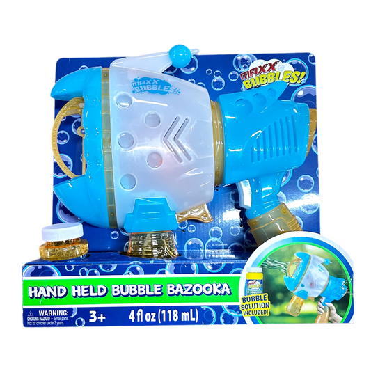 MAXX BUBBLES HAND HELD BUBBLE BAZOOKA
