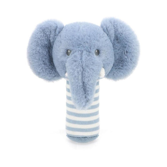 PLUSH KEELECO STICK RATTLE ELEPHANT