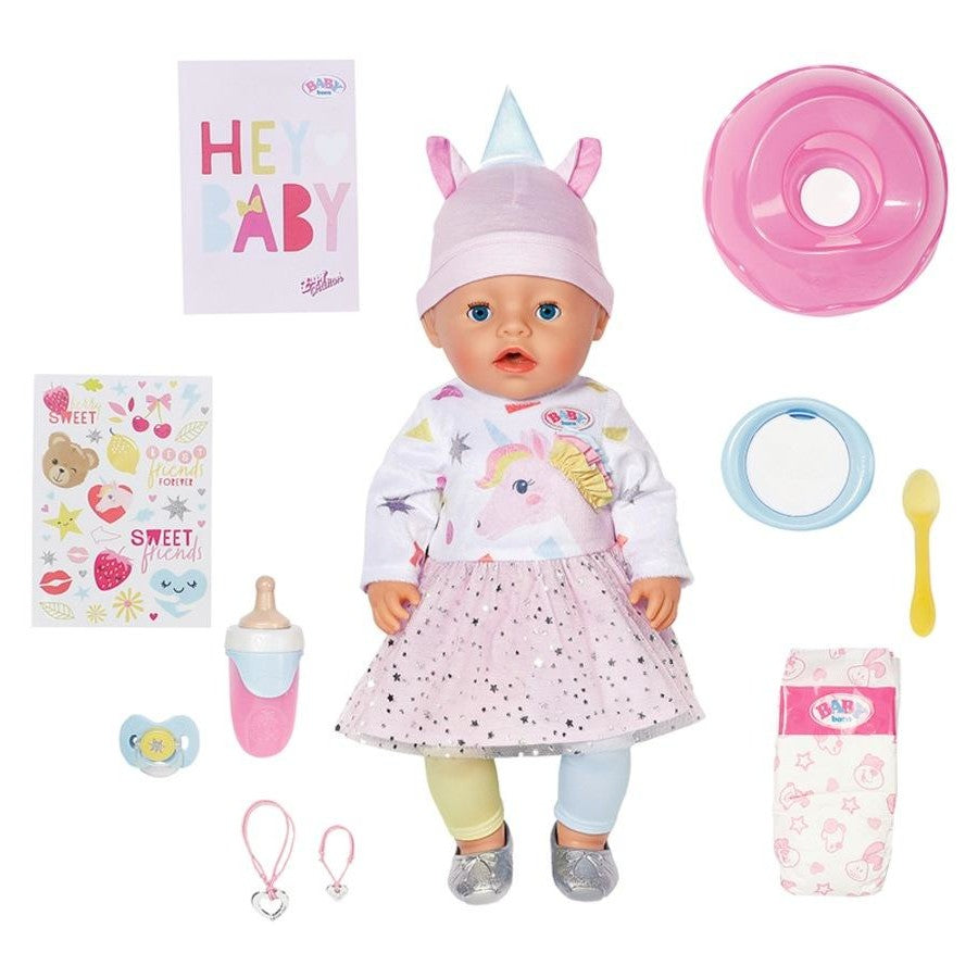 BB BABY BORN EMMA 43CM IN UNICORN STYLE