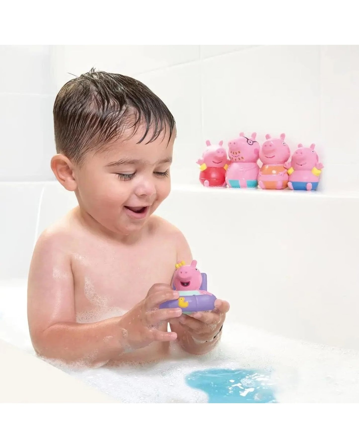 TOMY PEPPA PIG FAMILY BATH SQUIRTERS 5PK