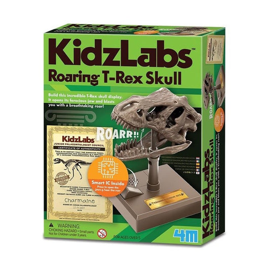 4M KIDZLABS ROARING T-REX SKULL