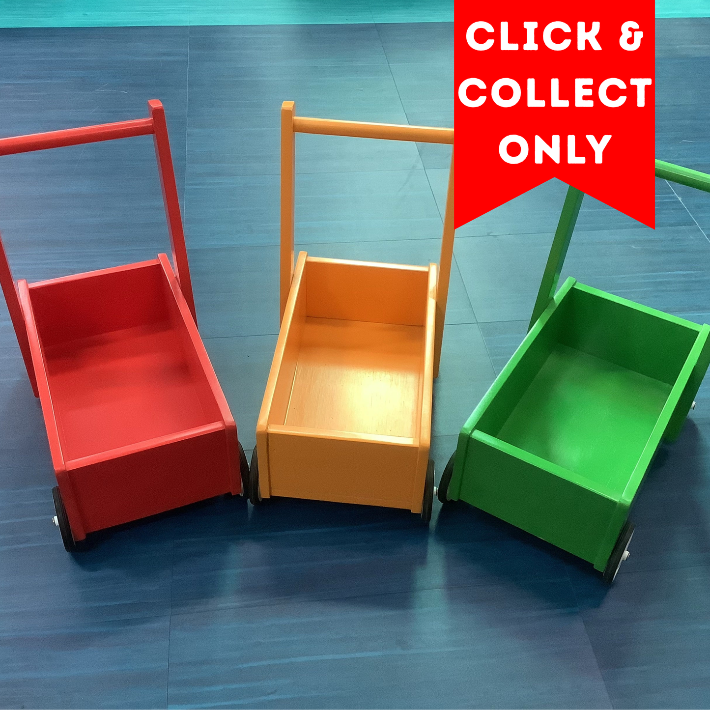 DROUIN WOODEN WALKER TROLLEY COLOUR
