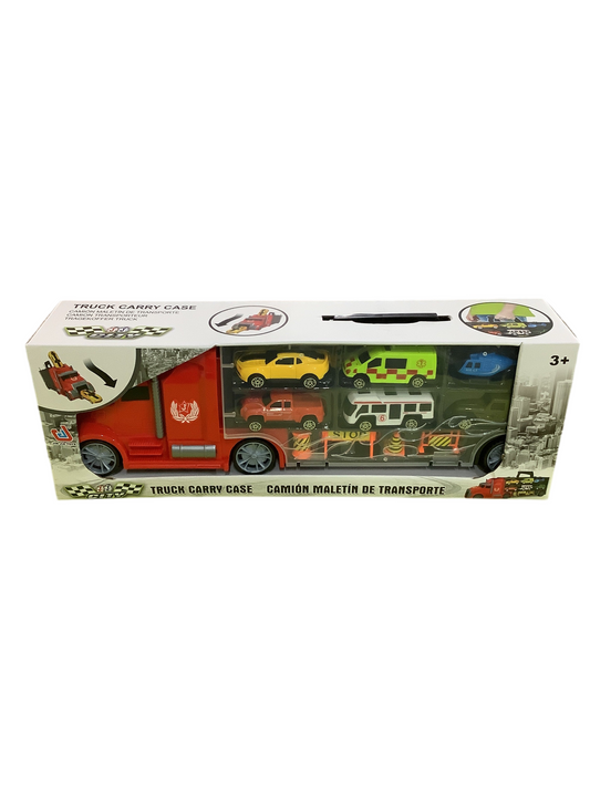 TRUCK CARRY CASE 42CM W 6 VEHICLES