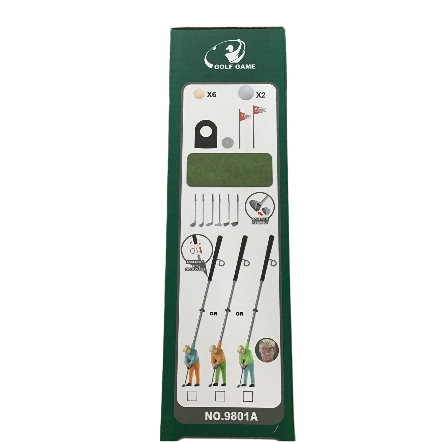 NOVEL ACTION FIGURE GOLF GAME