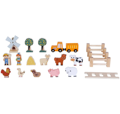 WOODEN FARM PLAYSET EDUFUN