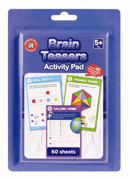 BRAIN TEASERS ACTIVITY PAD ON THE GO