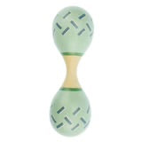 WOODEN MARACA DOUBLE ENDED RAINBOW