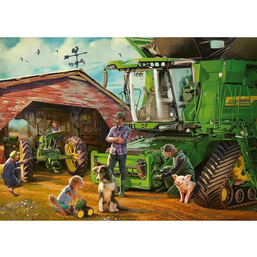 PUZZLE 1000PC JOHN DEERE THEN & NOW NEW