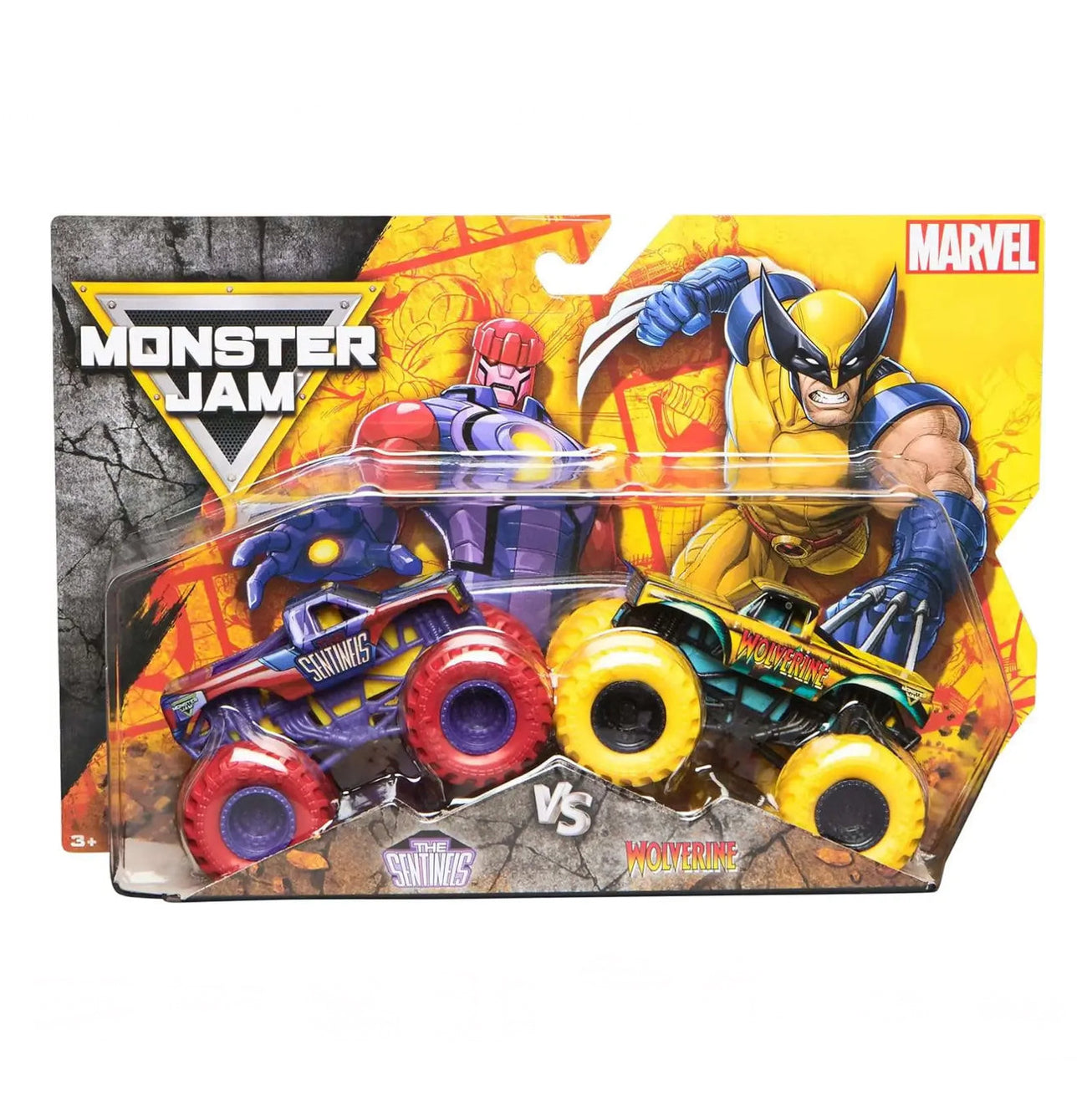 MONSTER JAM 1:64 MARVEL 2 PACK AST