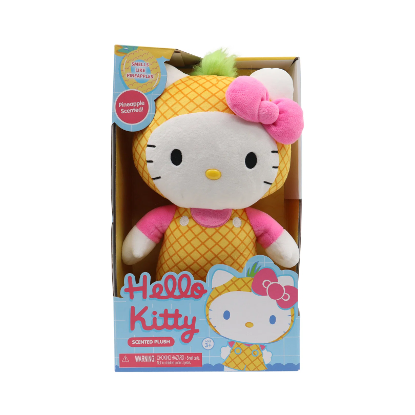 HELLO KITTY MED SCENTED PLUSH PINEAPPLE
