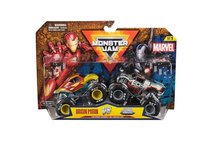 MONSTER JAM 1:64 MARVEL 2 PACK AST