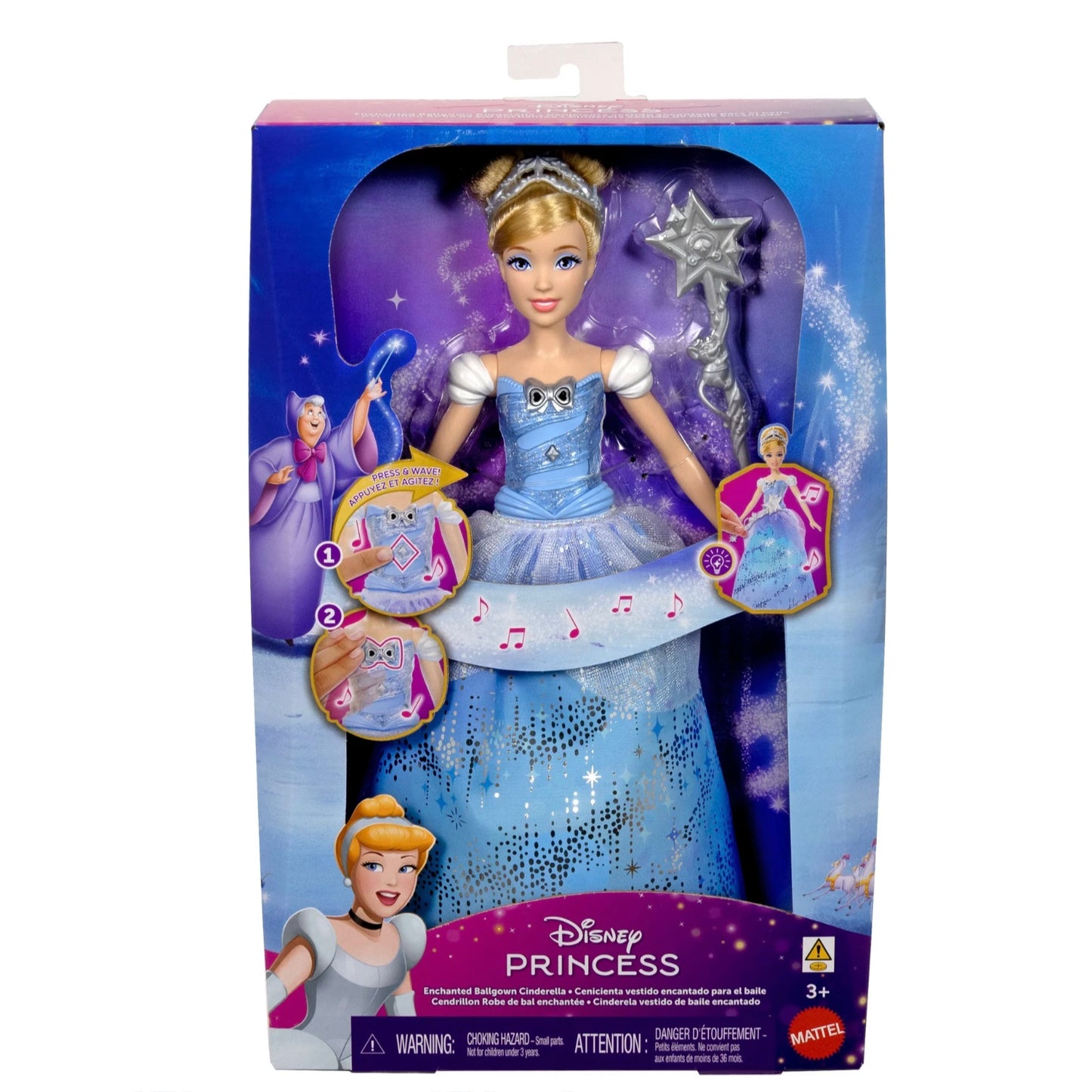 DISNEY PRINCESS CINDERELLA BALLGOWN DOLL