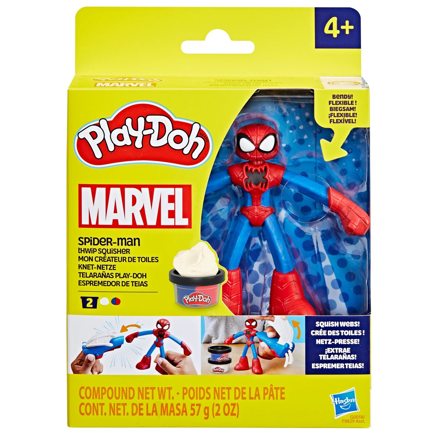 P/DOH SPIDERMAN THWIP SQUISHER