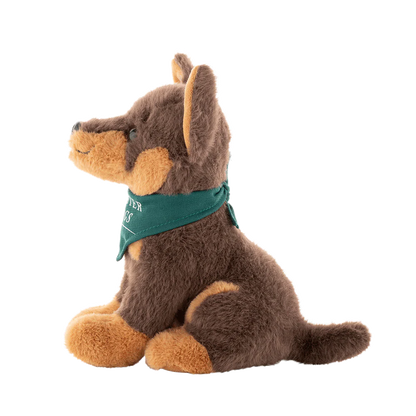 PLUSH MUSTER DOGS KELPIE 22CM BROWN